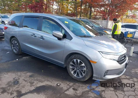 2022 Honda Odyssey Ex-L из США, поврежденный, VIN 5FNRL6H77NB059655